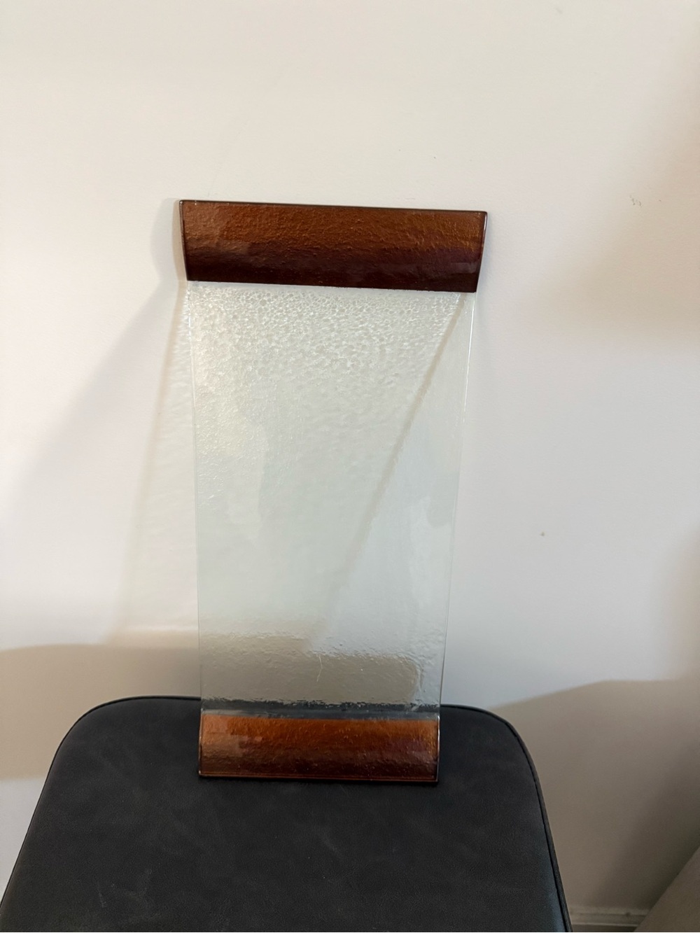 Hallmark Clear Textured Glass Appetizer Tray